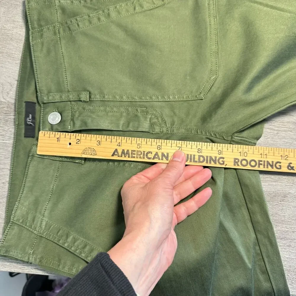 NWT J. Crew 9" Cargo Toothpick Pant Green 26 - Picture 13 of 16